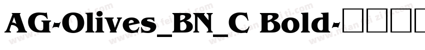 AG-Olives_BN_C Bold字体转换